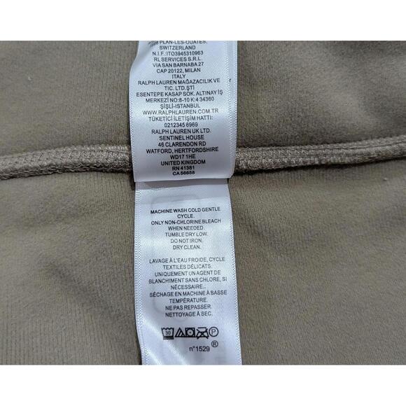 Polo Ralph Lauren Hi-Pile Fleece Jacket Men's Large Tan Full Zip Sherpa NWT - Picture 10 of 11